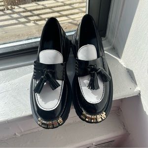 Sandro Chunky Leather Loafers